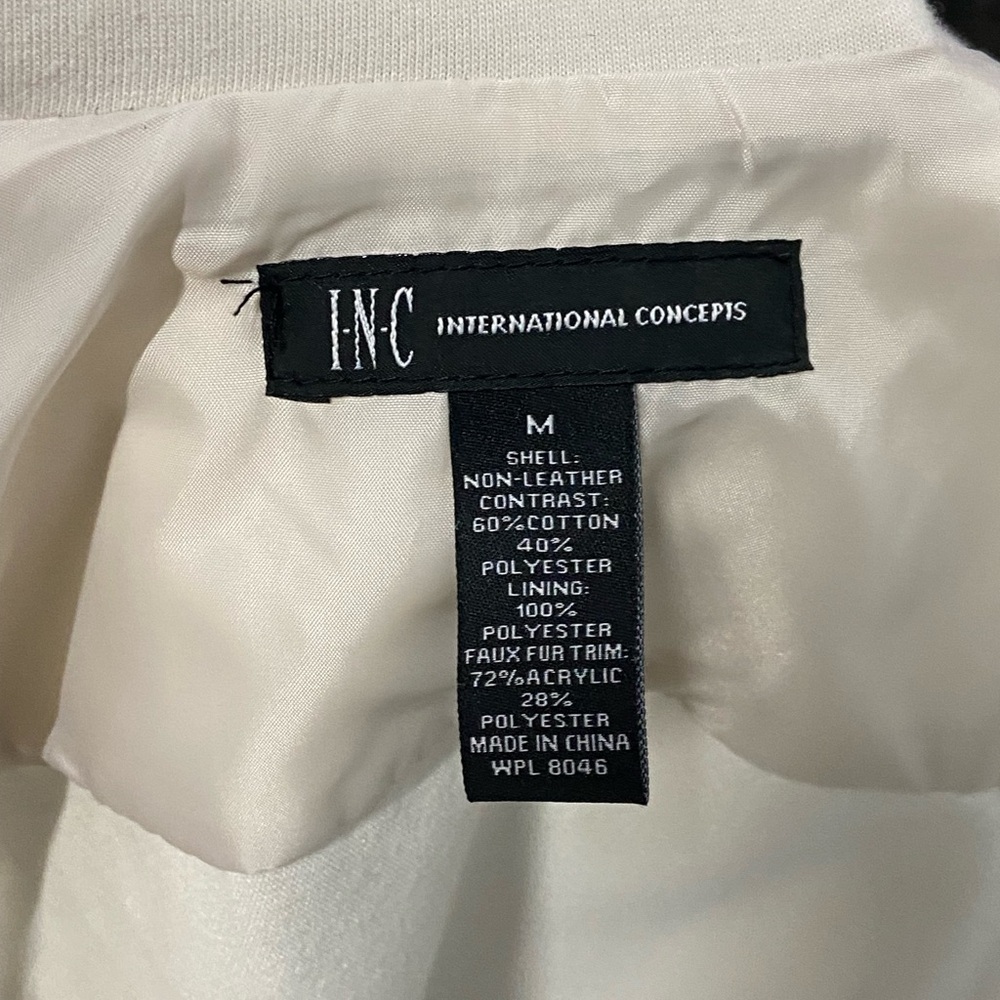 INC International Concepts Cream Jacket
